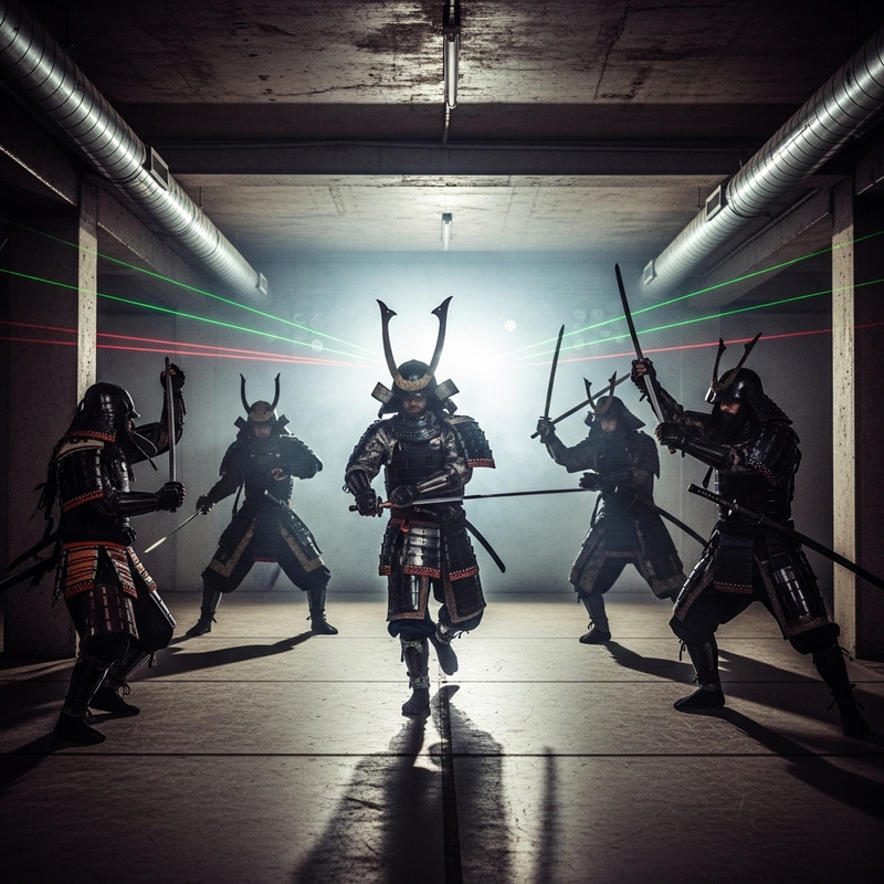 Samurai Dance Battle - Underground Rave Dance Spectacle Samurai Dance Battle - Underground Rave Dance Spectacle