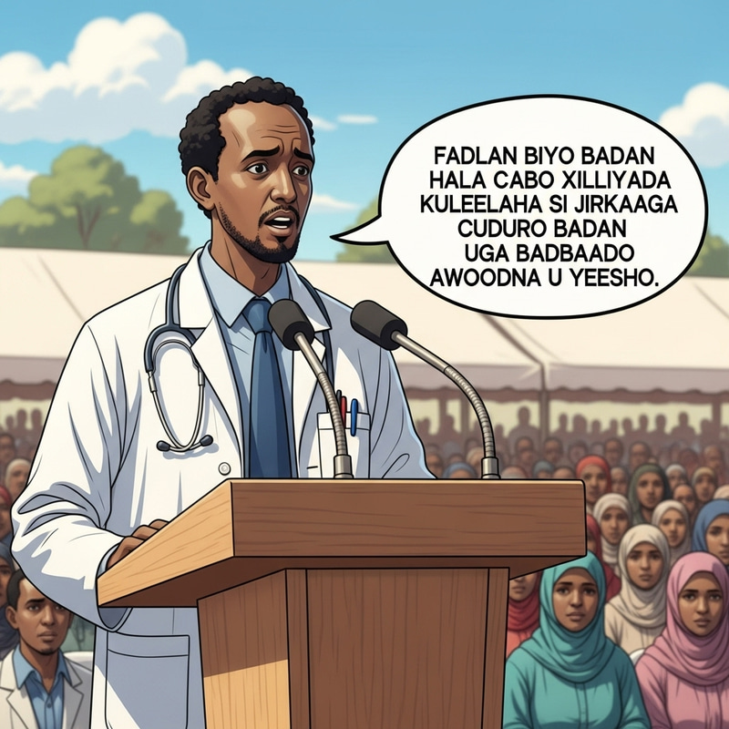 Somali Doctor Urges Public: Drink More Water in Heatwave Somali Doctor Urges Public: Drink More Water in Heatwave