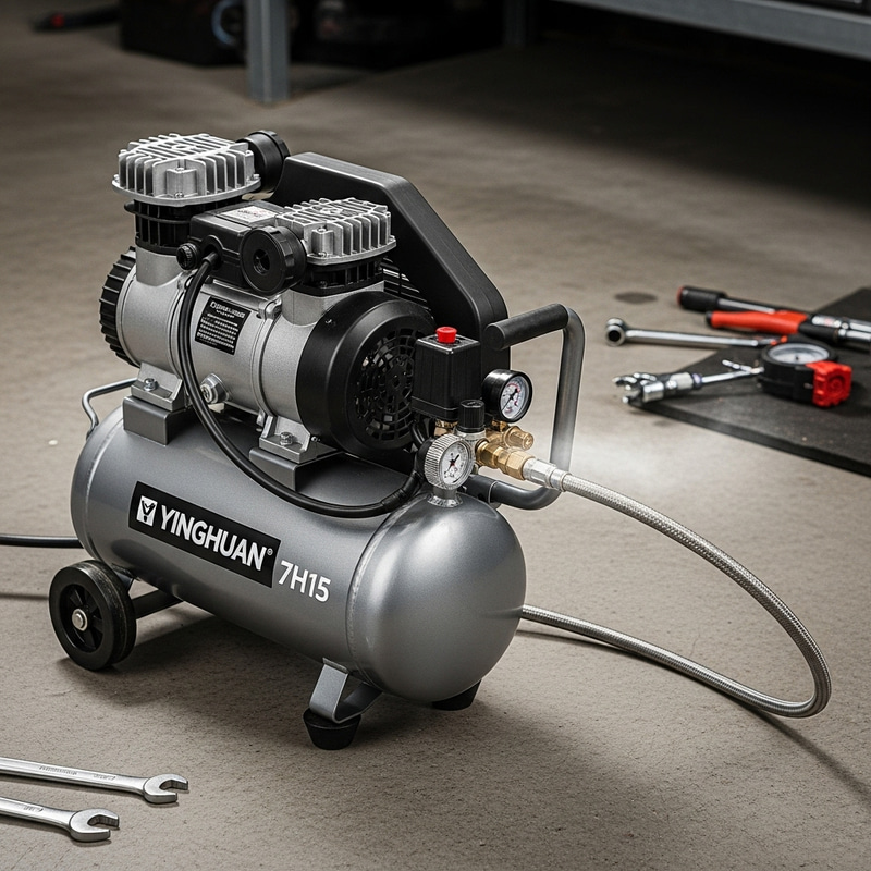 YINGHUAN 7h15 Car Air Compressor in Operation YINGHUAN 7h15 Car Air Compressor in Operation