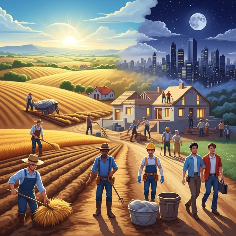 From Fields to City: Farmers Transitioning