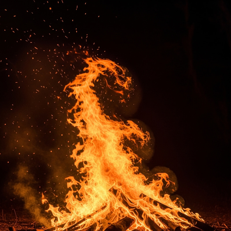 Fuego | Intense Red & Bright Orange Fire Images