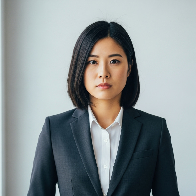Confident Asian Businesswoman in Professional Attire | Success-themed Portrait