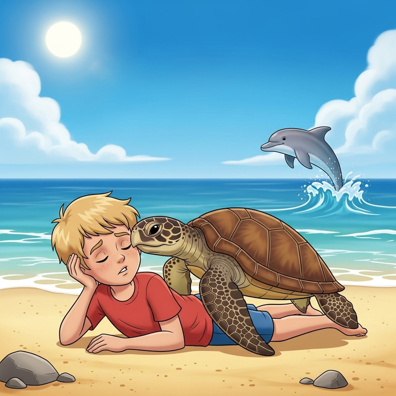 Boy and Sea Turtle: A Beach Adventure Boy and Sea Turtle: A Beach Adventure