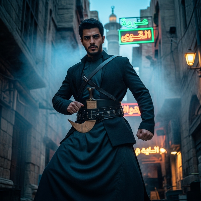 Middle-Eastern Man Seeks Vengeance: Intense Movie Scene Middle-Eastern Man Seeks Vengeance: Intense Movie Scene