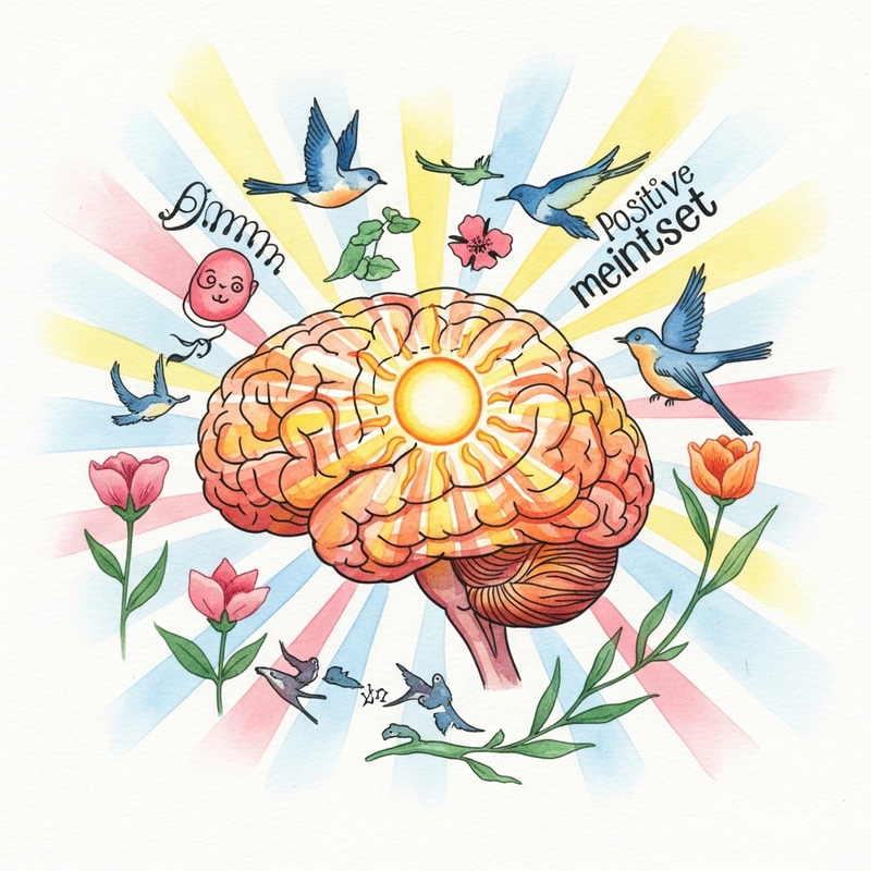 Positive Mindset Watercolor Art Positive Mindset Watercolor Art
