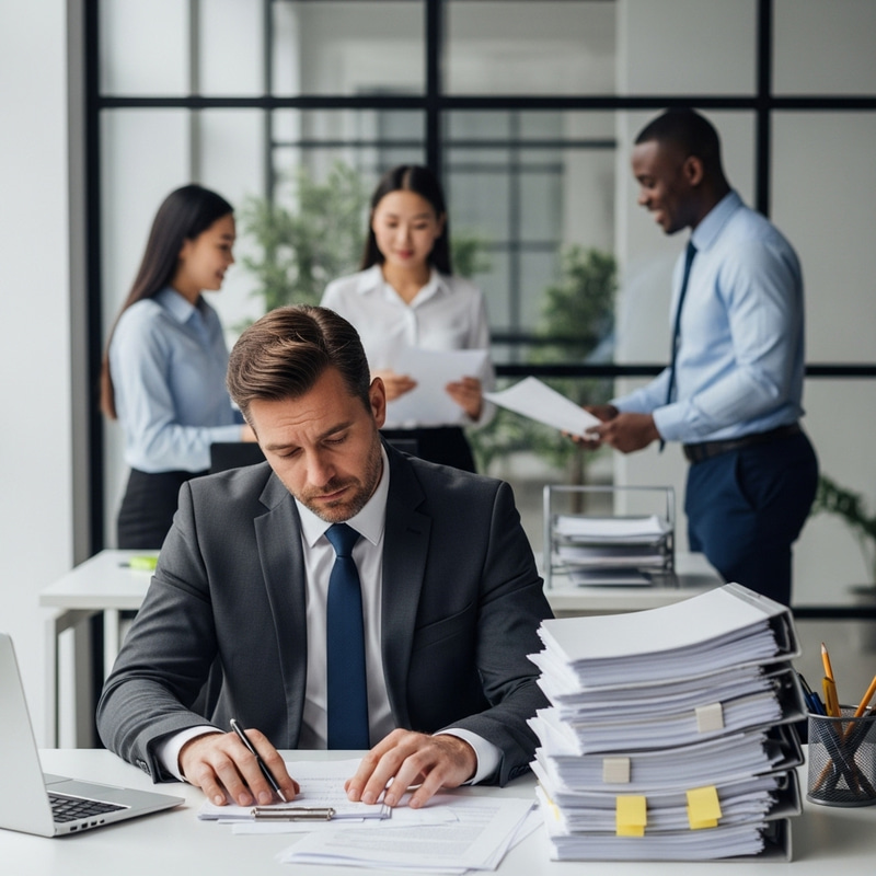 Employee Feeling Unappreciated: Office Stress Visualized Employee Feeling Unappreciated: Office Stress Visualized