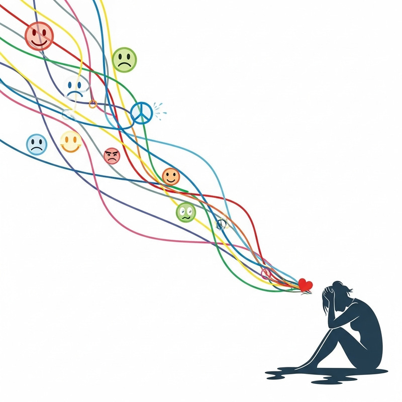 Colorful Empathy: A Vibrant Spectrum of Human Emotions