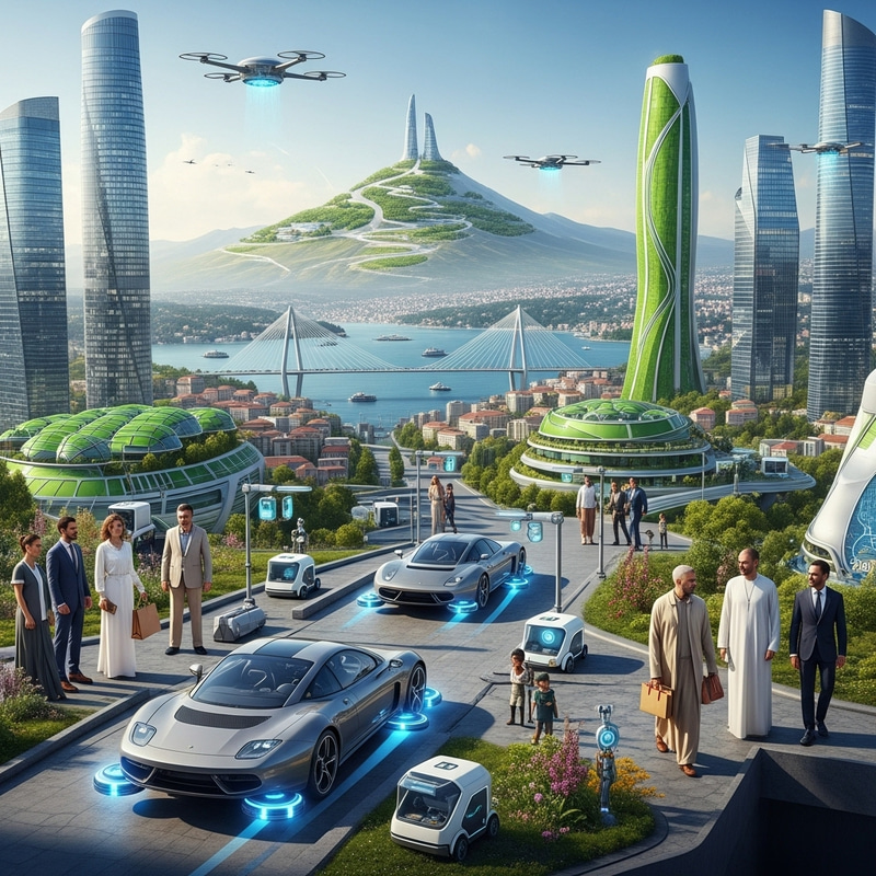 Futuristic Turkey 2042: A Harmonious Blend of Technology and Nature