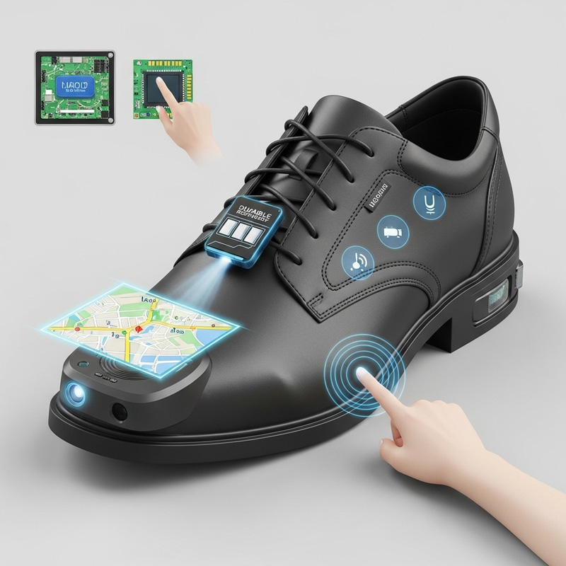 Innovative Holographic Projector Shoes with Advanced User Interaction
