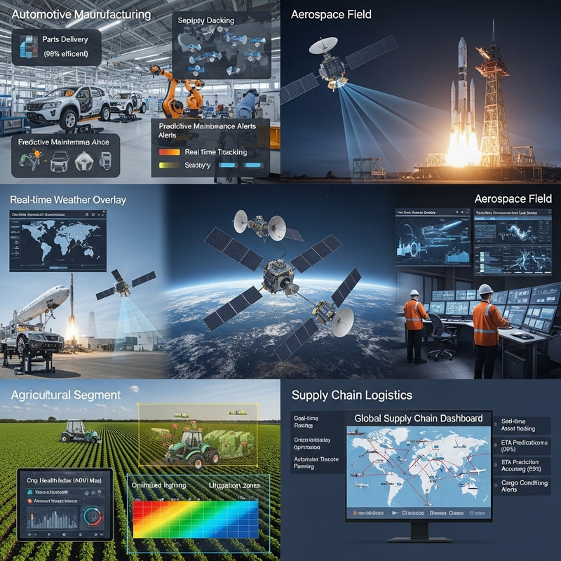 Optimize Satellite Tech for Manufacturing in Auto, Aerospace & Agriculture Optimize Satellite Tech for Manufacturing in Auto, Aerospace & Agriculture