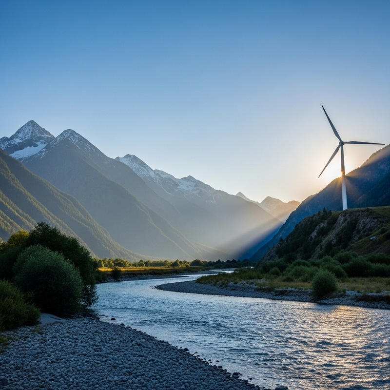Breathtaking Mountains and River Views Breathtaking Mountains and River Views