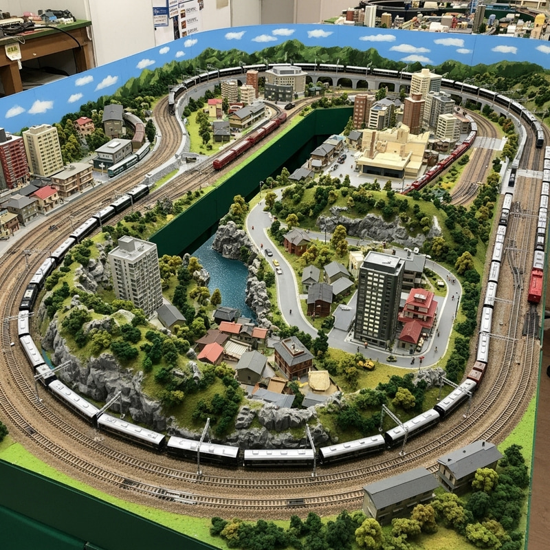 Detailed N Scale Model Train Layout: Creative Landscapes & Scenes Detailed N Scale Model Train Layout: Creative Landscapes & Scenes