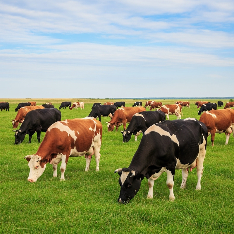 Cows Grazing in Picturesque Countryside | Rural Scene