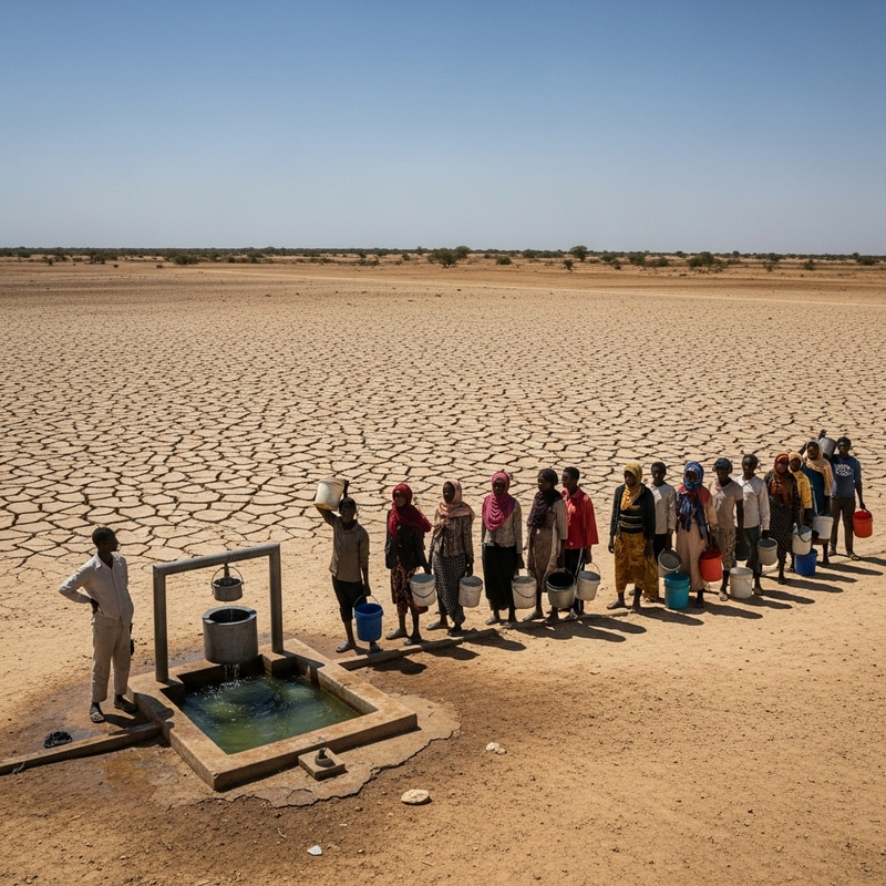 Scarcity of Water in Sudan - Devastating Drought Impact