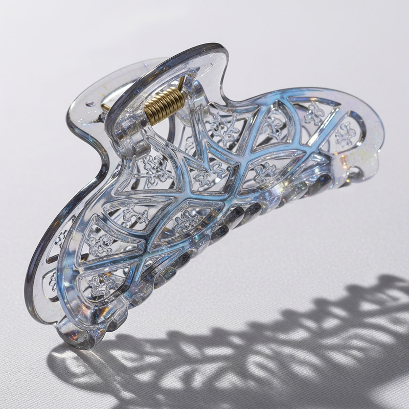 Transparent Hair Claw Clip for Strong Clamping