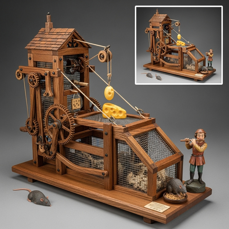 Intricate Rat-Catcher Device Inspired by Pied Piper Story