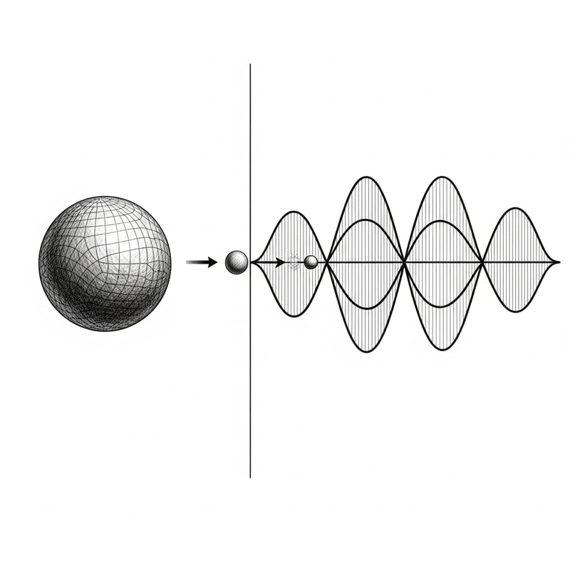 Wave-Particle Duality Illustrated: A Detailed Sketch