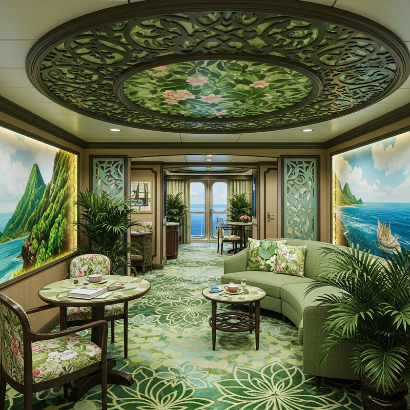 Luxurious Cruise Ship Room with Te Fiti Vibes Luxurious Cruise Ship Room with Te Fiti Vibes