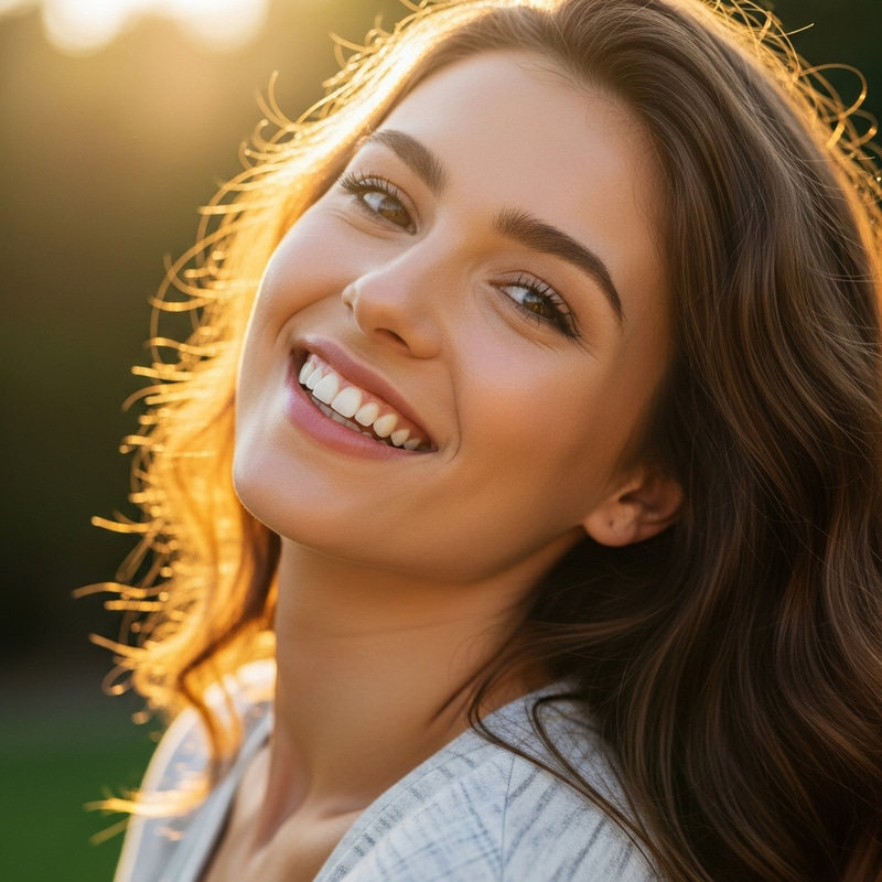 Beautiful Lady with Radiant Smile: Captivating Portraits Beautiful Lady with Radiant Smile: Captivating Portraits