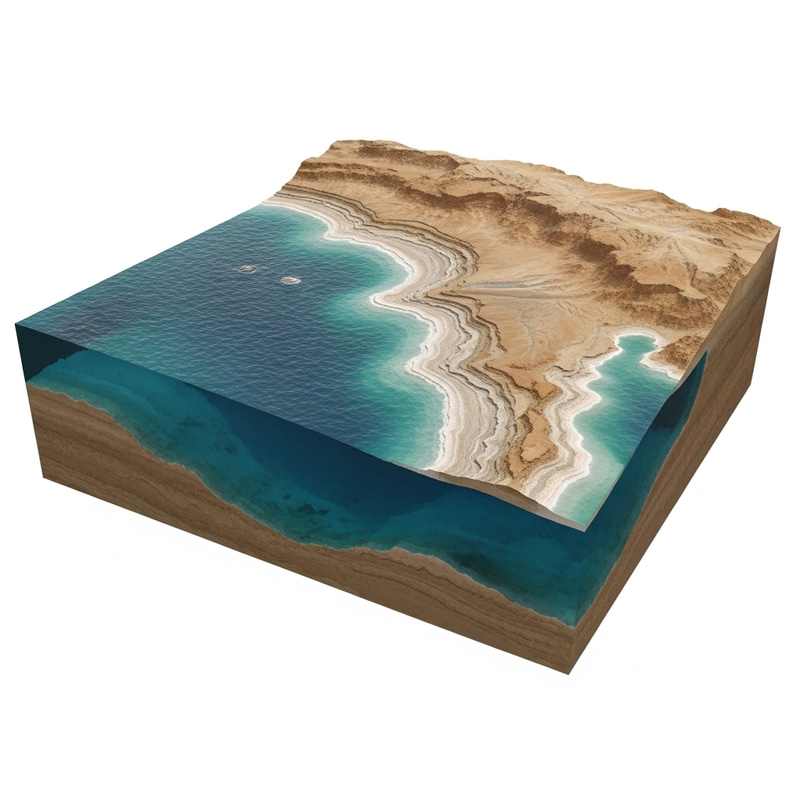 Dead Sea 3D Model: Discover the Beauty Below Dead Sea 3D Model: Discover the Beauty Below