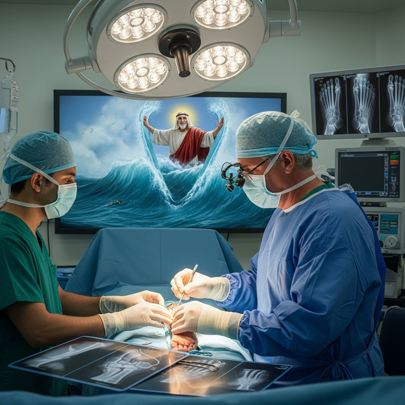 Expert Foot Surgeon in Sterile Operation Room | Surgical Procedure