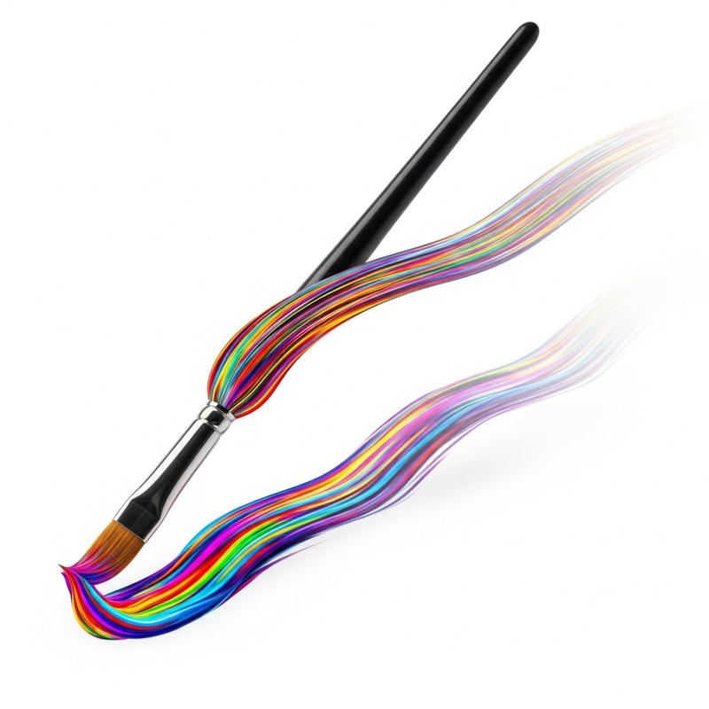 Elongating Brush Stroke - Minimalist Artwork