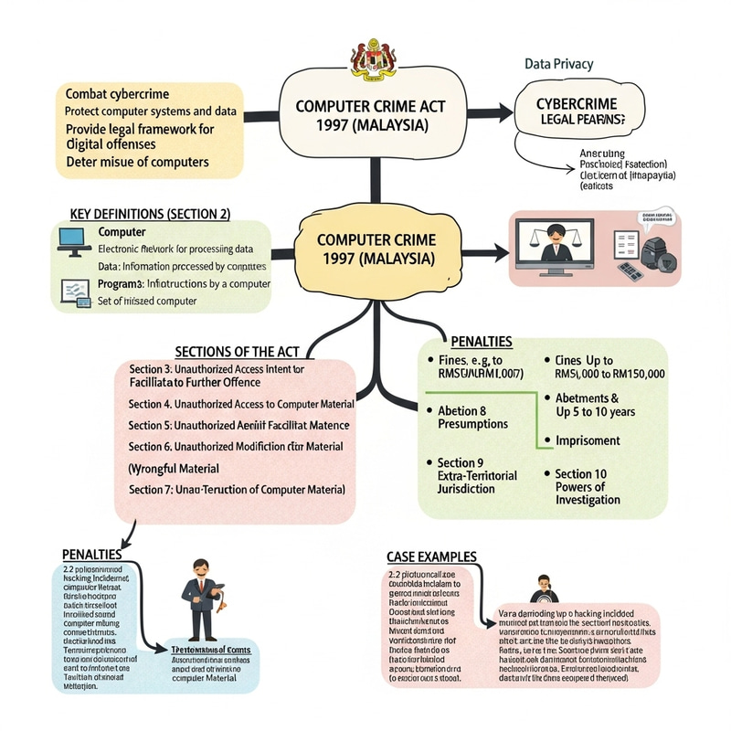 Detailed Mind Map: Computer Crime Act in Malaysia Detailed Mind Map: Computer Crime Act in Malaysia
