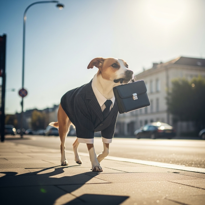 Dog in a Suit: Your Canine Commute Companion Dog in a Suit: Your Canine Commute Companion