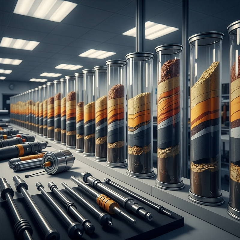 Core Samples Extracted from Reservoir - Geological Insights