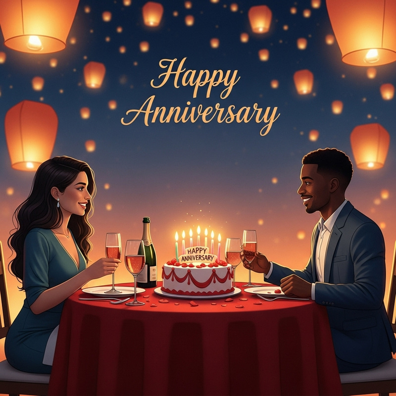Celebrate Your Anniversary with Sparkling Wine and Cake Celebrate Your Anniversary with Sparkling Wine and Cake