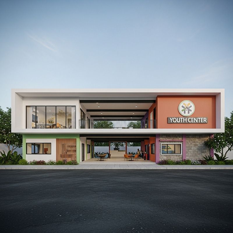 Modern One-Story Mariveles Youth Development Center Architecture Modern One-Story Mariveles Youth Development Center Architecture