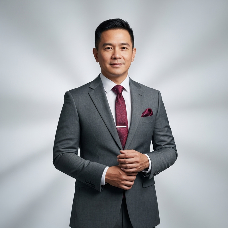 Elegant Filipino Man in Formal Attire Elegant Filipino Man in Formal Attire
