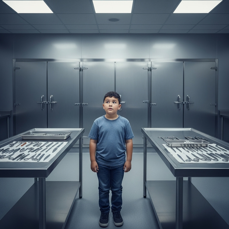 Obese Boy in Morgue Obese Boy in Morgue