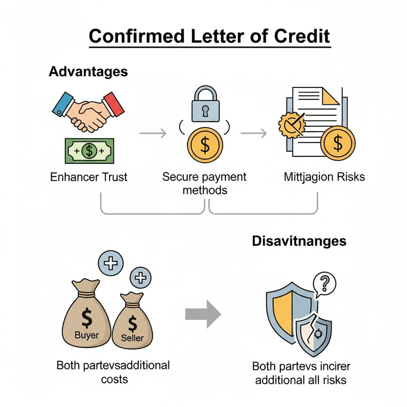 Illustration: Confirmed Letter of Credit Advantages & Disadvantages Illustration: Confirmed Letter of Credit Advantages & Disadvantages