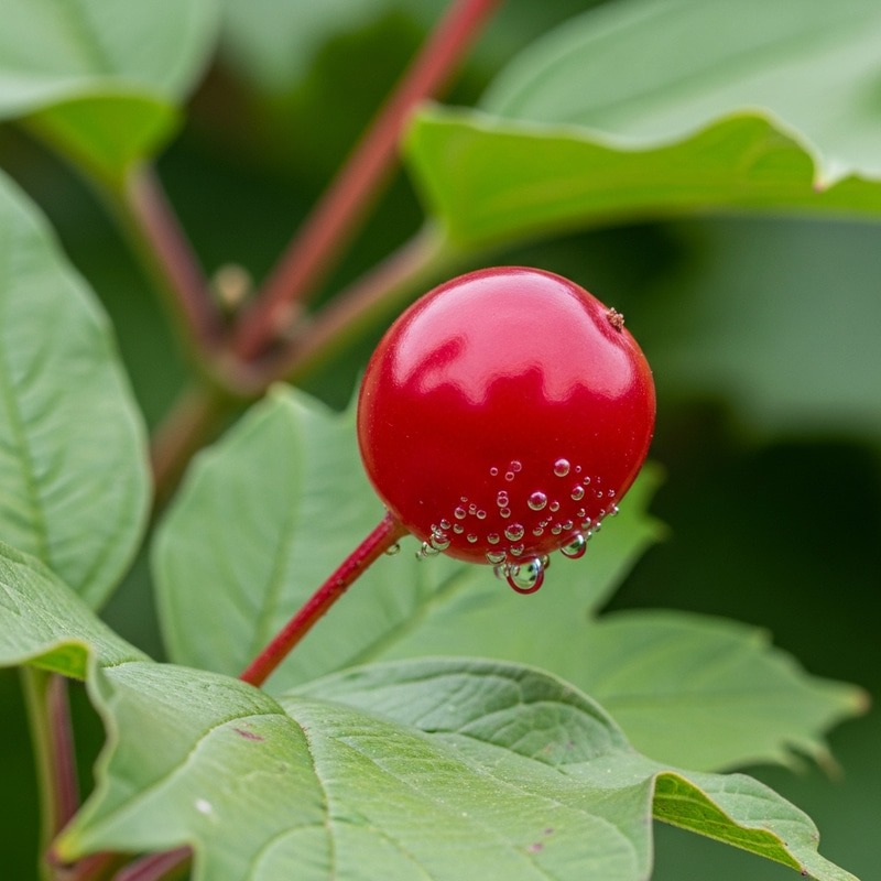 Intoxicated Viburnum: Engaging and Comical Scene with Sloppy Berry