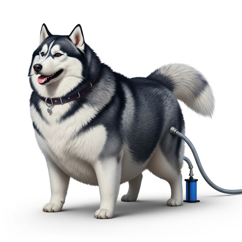 Morbidly Obese Feral Husky - Paw Patrol Inflation & Pump Image Morbidly Obese Feral Husky - Paw Patrol Inflation & Pump Image