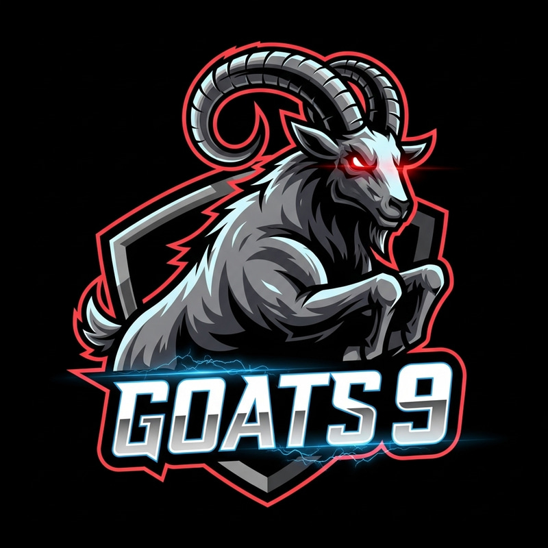 Dynamic Gaming Logo with Goat | 'Goats 9' Image