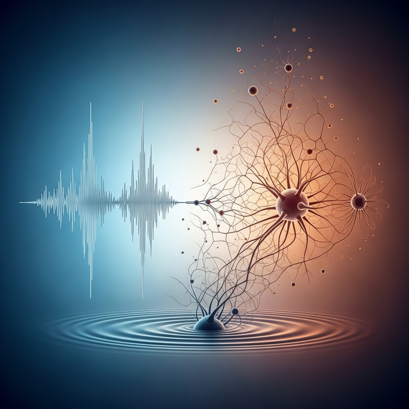 Sound Wave Transformation: Abstract Illustration of Consciousness Sound Wave Transformation: Abstract Illustration of Consciousness