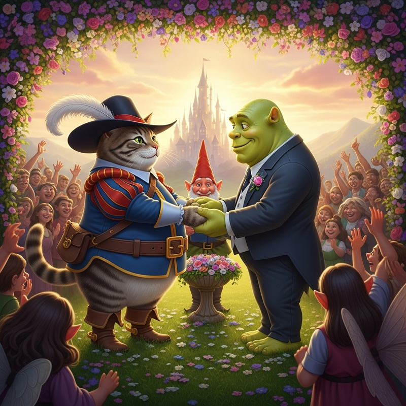 Fat Cat & Ogre Wedding Ceremony: Enchanting Nuptials in Fairyland Fat Cat & Ogre Wedding Ceremony: Enchanting Nuptials in Fairyland