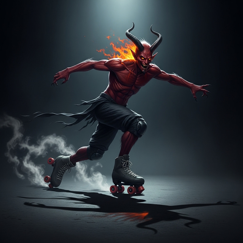 Demon on Skates: A Mysterious Spin in the Shadows Demon on Skates: A Mysterious Spin in the Shadows