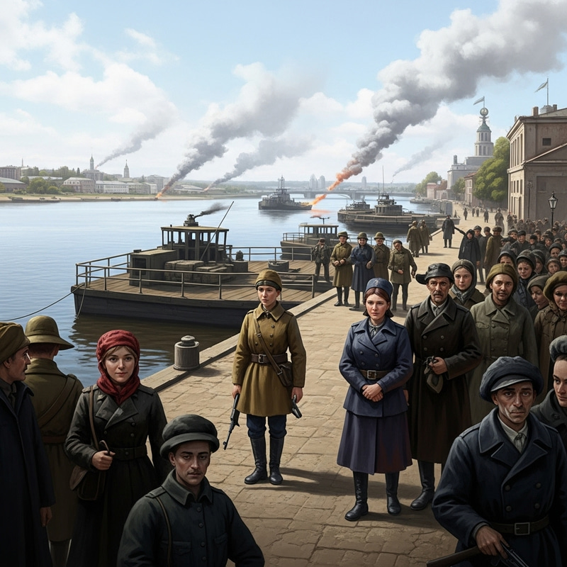 Futuristic Nova Kakhovka by Dnieper with Contrasting Emotions Futuristic Nova Kakhovka by Dnieper with Contrasting Emotions