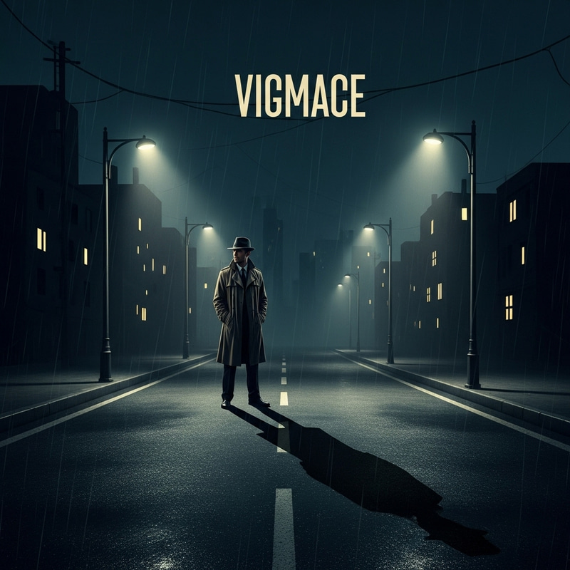 Vigilance Noir Scene | Trench Coat Detective & Fedora Vigilance Noir Scene | Trench Coat Detective & Fedora