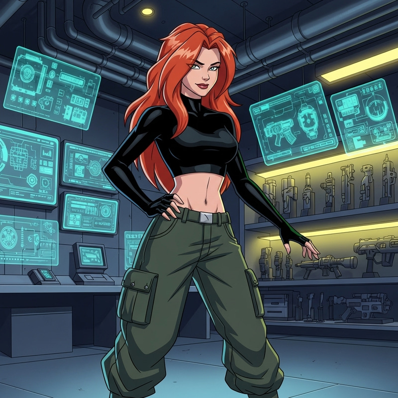 Kim Possible Inspired Animated Character