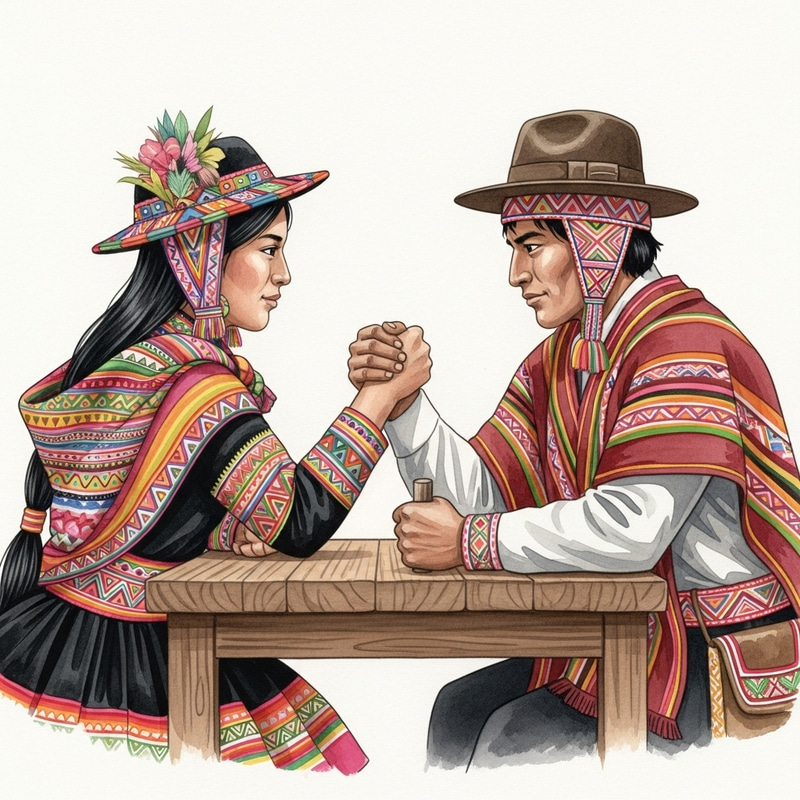 Peruvian vs. Bolivian Arm Wrestling | Cultural Clash Peruvian vs. Bolivian Arm Wrestling | Cultural Clash
