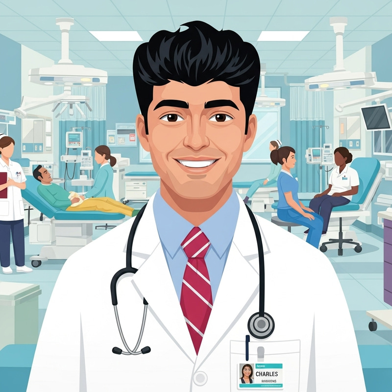 Dr. Charles Smith Quiroz Leyva in Hospital Setting