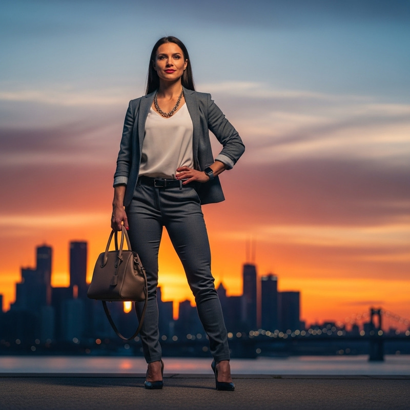 La Segura: Confident Style Against Cityscape La Segura: Confident Style Against Cityscape