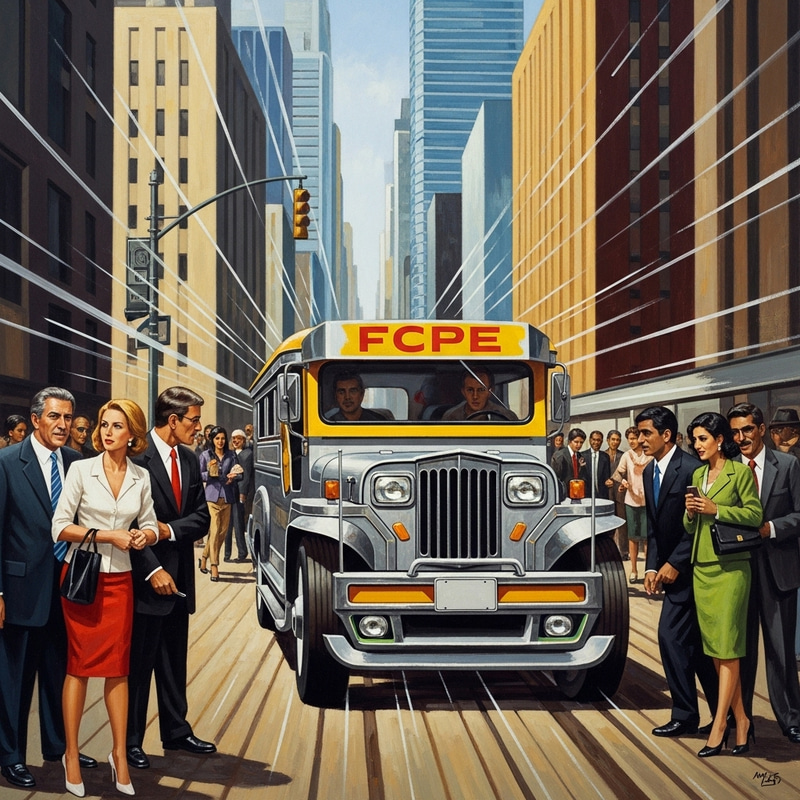 Futuristic Jeepney Modernization Artwork