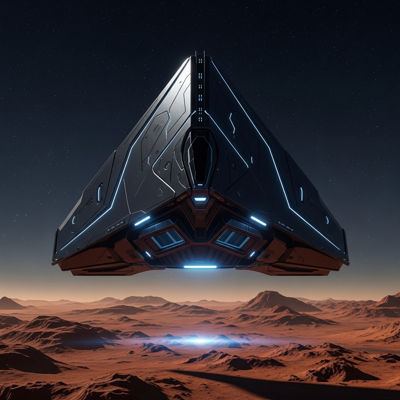 Black Alien Spaceship - Intriguing Spacecraft Revealed Black Alien Spaceship - Intriguing Spacecraft Revealed