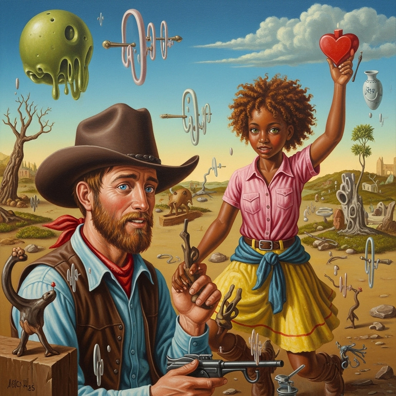 Enchanting Cowboy and City Girl in Surreal Love Story