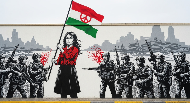 Defiance in Art: Peace vs. Power Mural